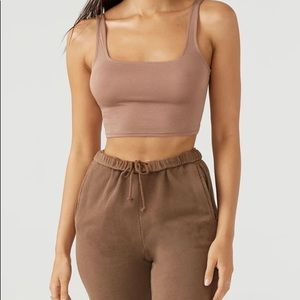 Joah Brown Square Neck Crop